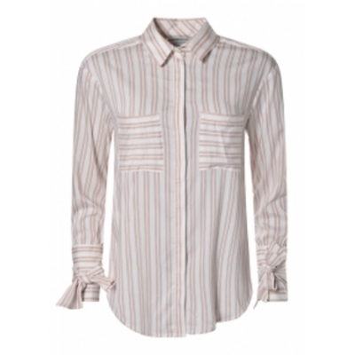 Dante 6 Palmer Blouse - Milk White Striped Dante 6 Palmer Blouse - Milk White Striped